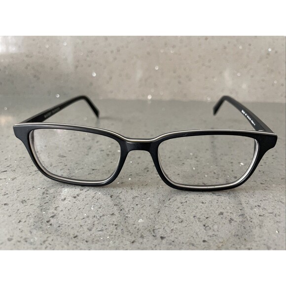 Warby Parker Wilkie 103 Eyeglasses Frames Only Black Full Rim 50-18-145 - Picture 1 of 9